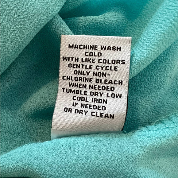 Joan Vass Maxi Dress in Blue Green with Tropical Floral Print Size XL - Picture 7 of 7